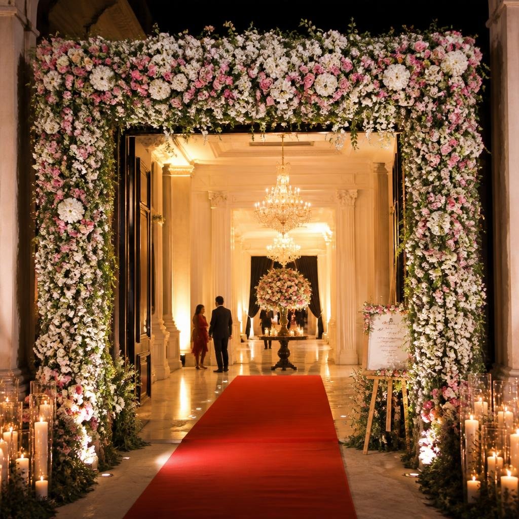 Floral Entrance Arch by Shah G Flowers